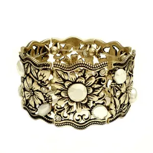 GOLD-PEARL BRACELET  #FW1202734 (NE6)