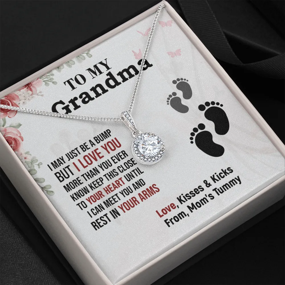 Grandma - I May Be A Bump - Eternal Hope Necklace Message Card