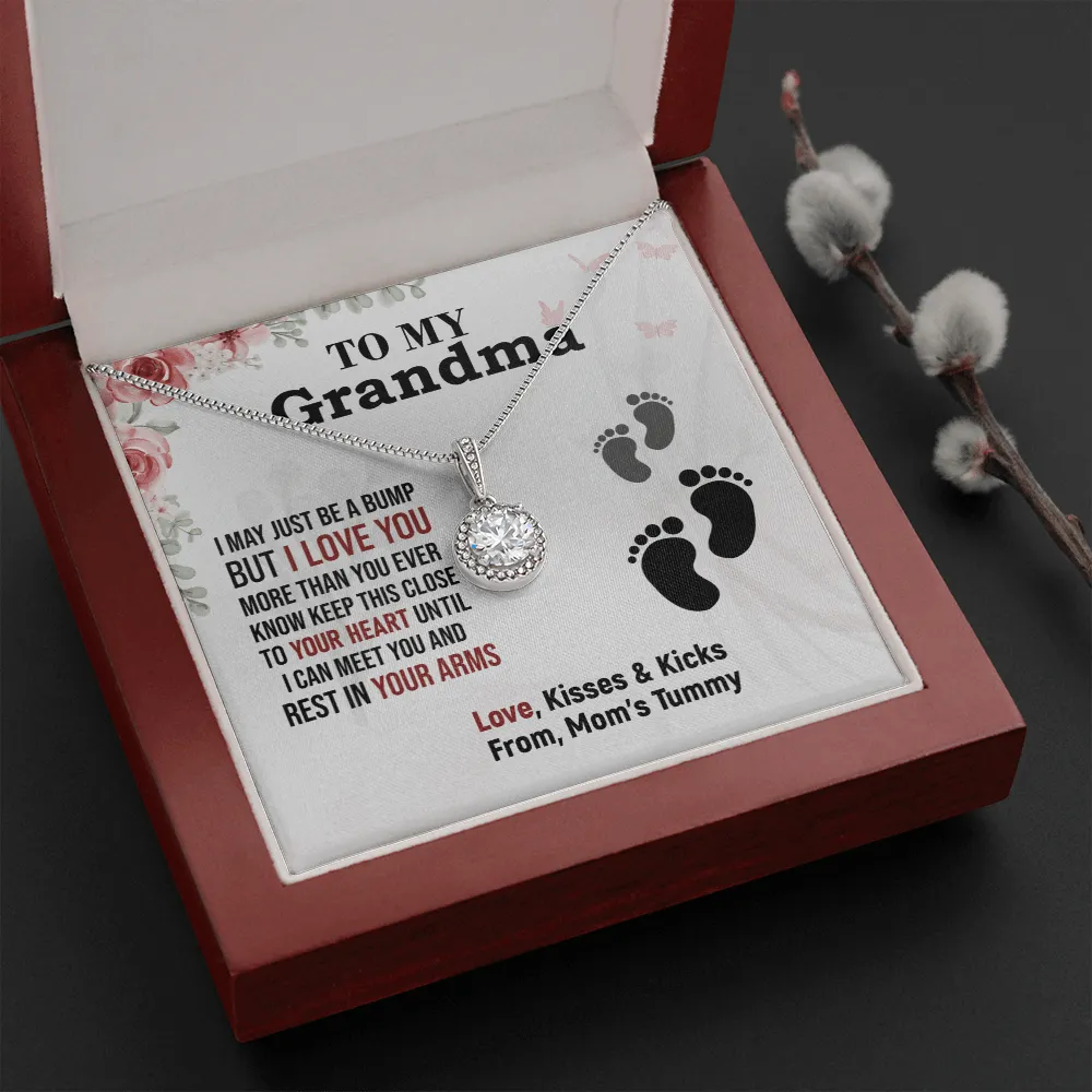 Grandma - I May Be A Bump - Eternal Hope Necklace Message Card