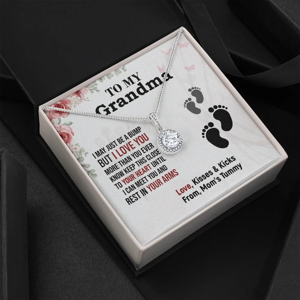 Grandma - I May Be A Bump - Eternal Hope Necklace Message Card