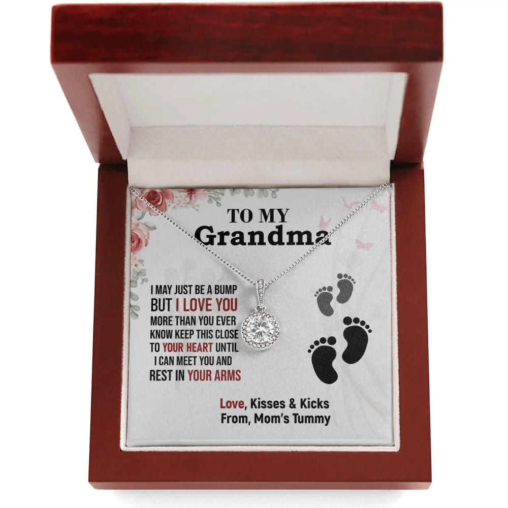 Grandma - I May Be A Bump - Eternal Hope Necklace Message Card
