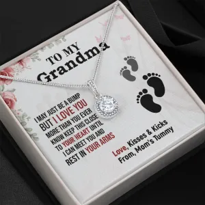 Grandma - I May Be A Bump - Eternal Hope Necklace Message Card