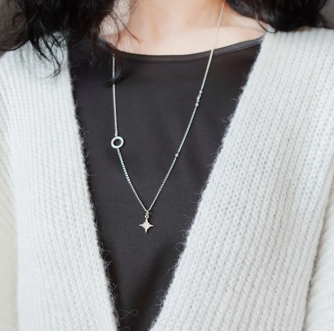 Guiding Star Long Chain Necklace