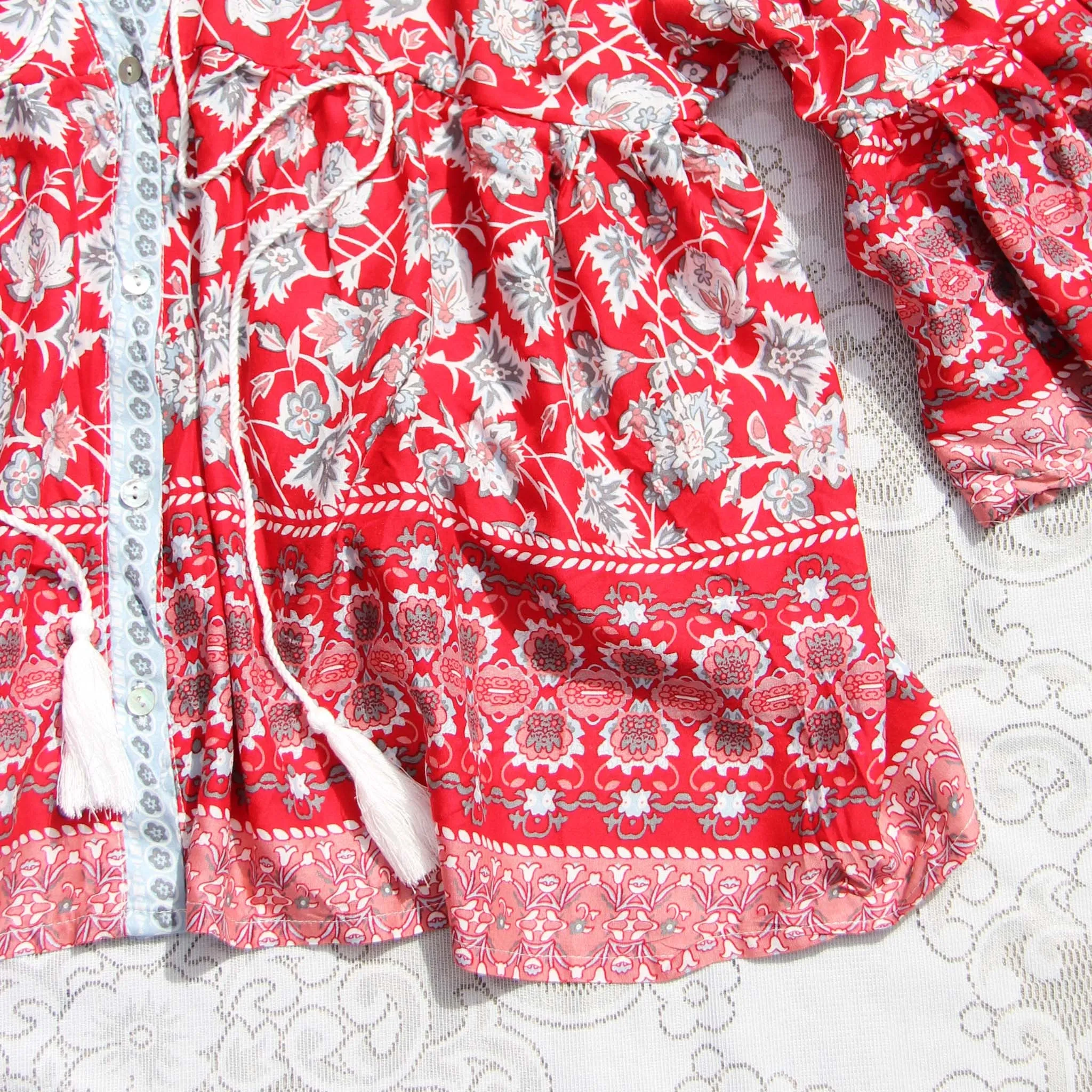 Gypset Boho Top in Rose