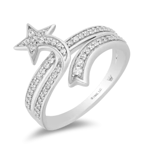 Hallmark Fine Jewelry Shooting Star Ring in Sterling Silver with Diamonds