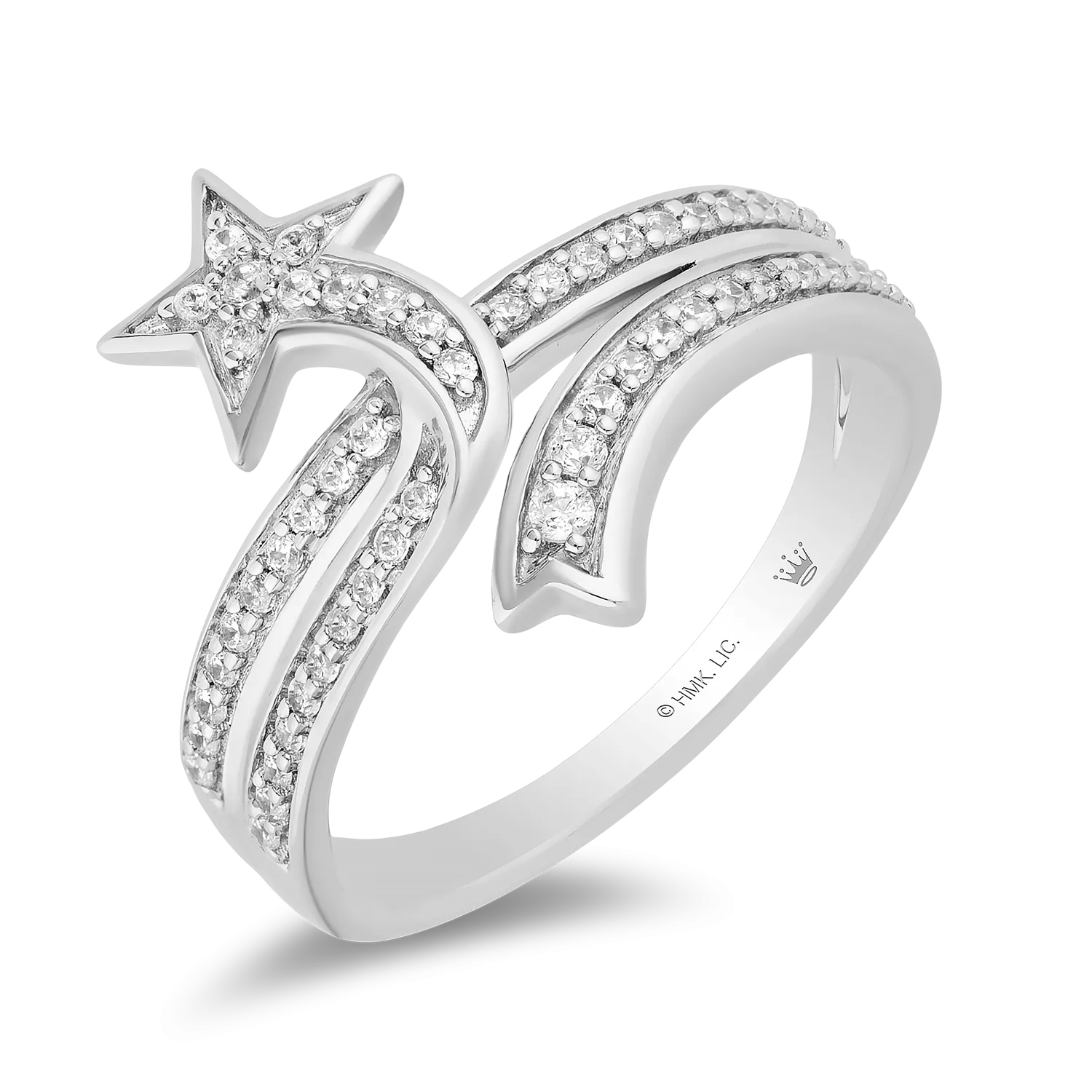 Hallmark Fine Jewelry Shooting Star Ring in Sterling Silver with Diamonds