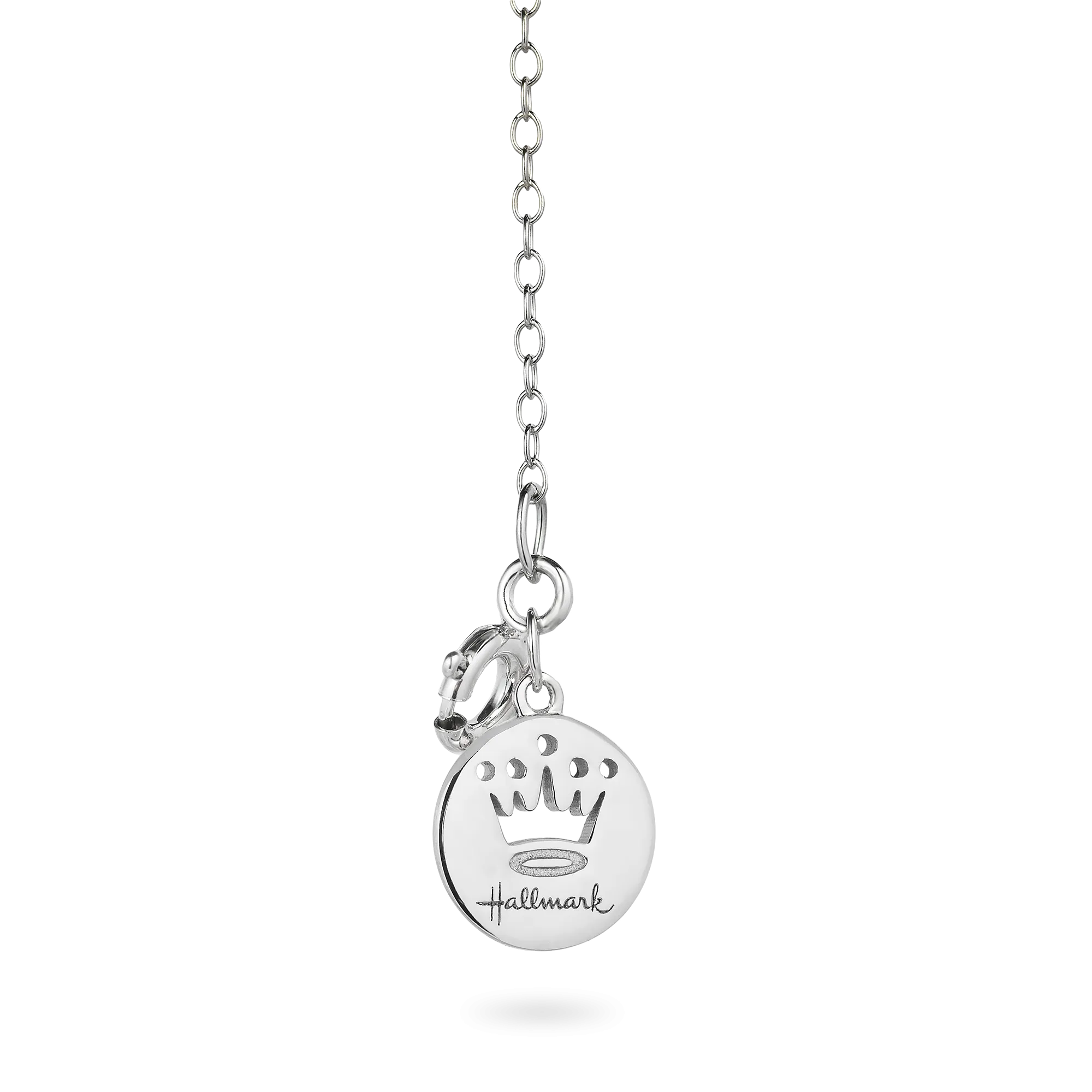 Hallmark Fine Jewelry Silvery Lace Moon Pendant in Sterling Silver with Diamonds