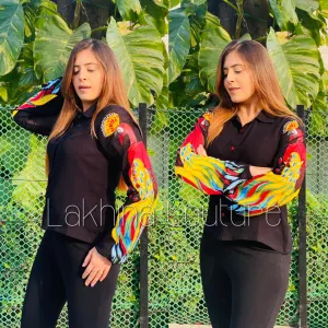 Hand Painted Georgette Shirt