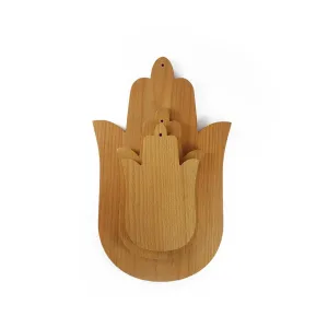 Handmade Moroccan Wood Small Hamsa Cutting Boards