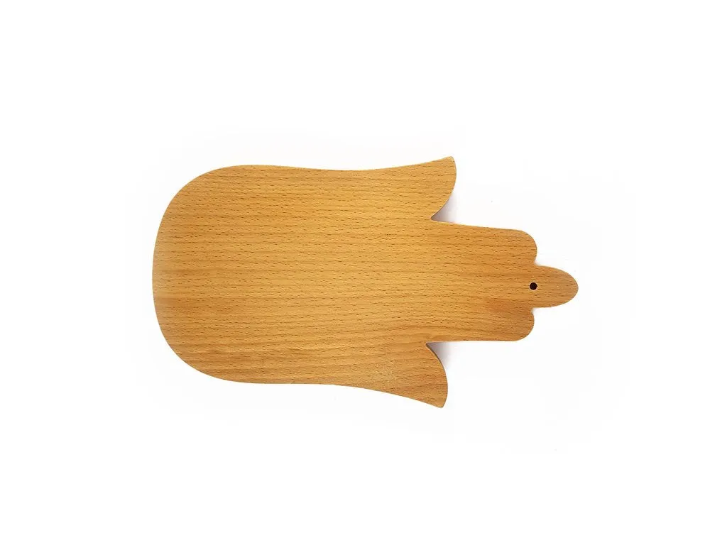 Handmade Moroccan Wood Small Hamsa Cutting Boards