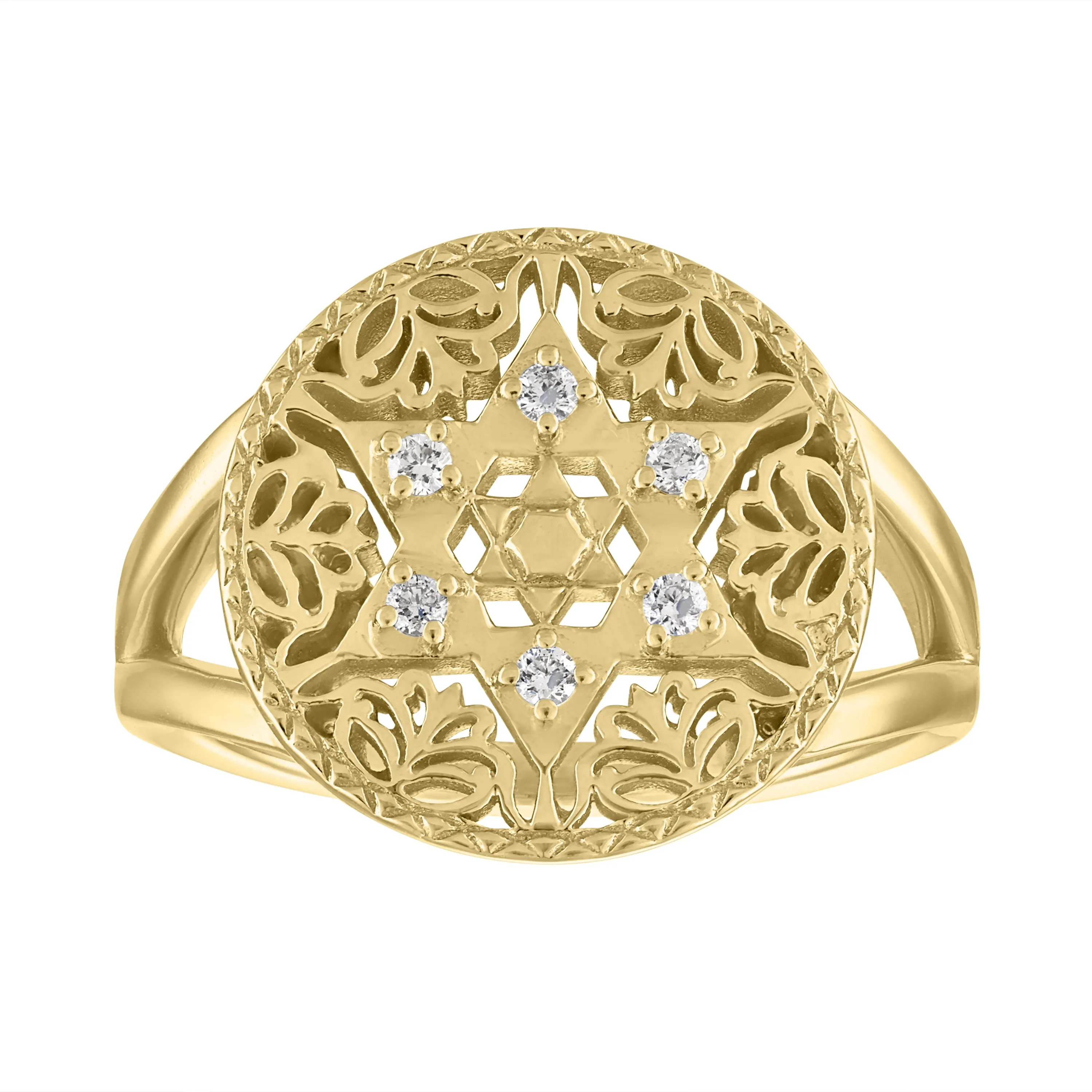 Hannah Star of David Statement Ring