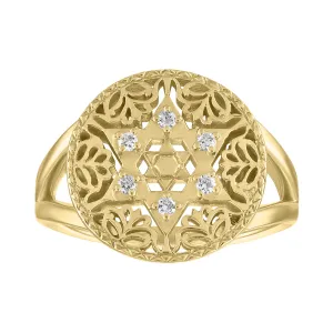 Hannah Star of David Statement Ring