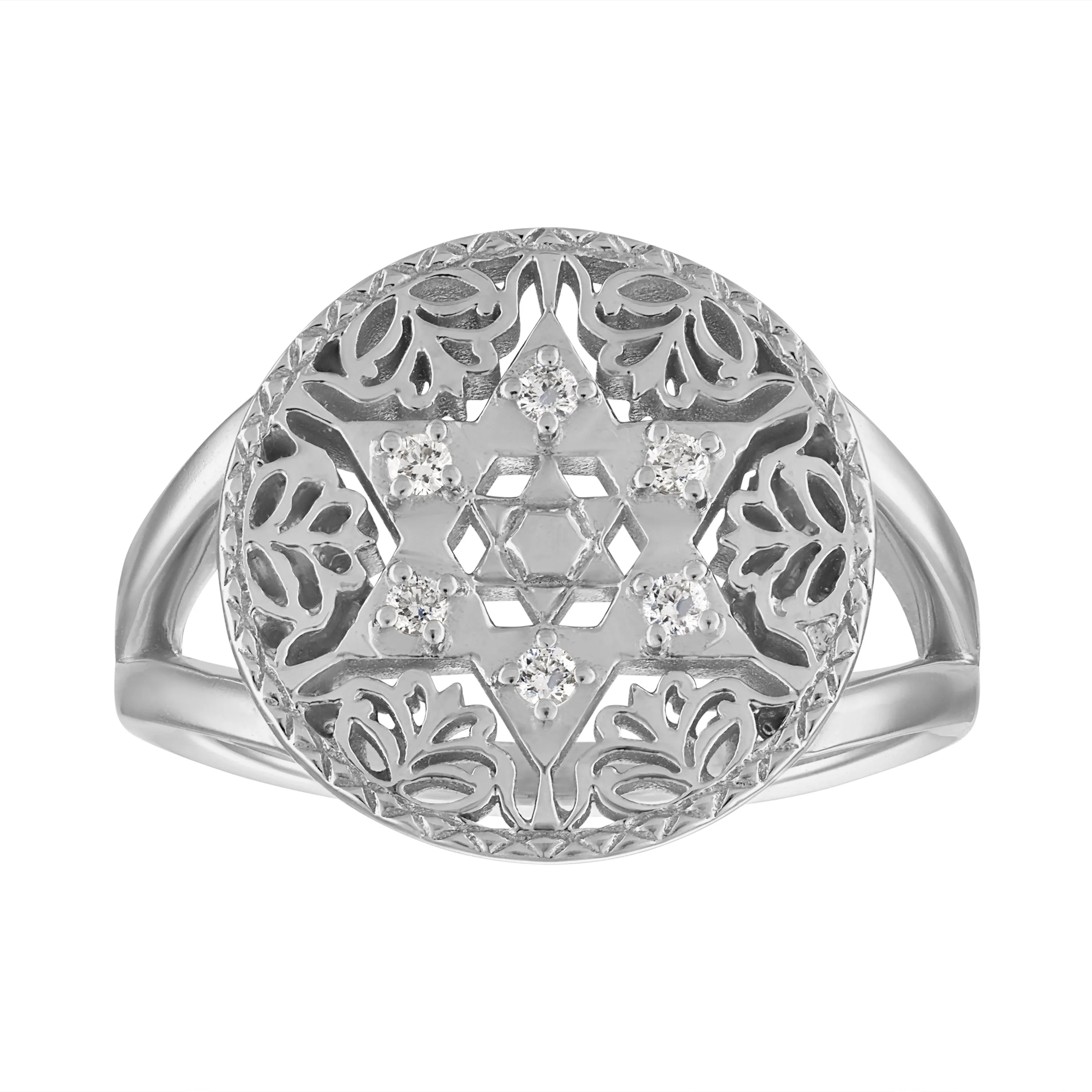 Hannah Star of David Statement Ring