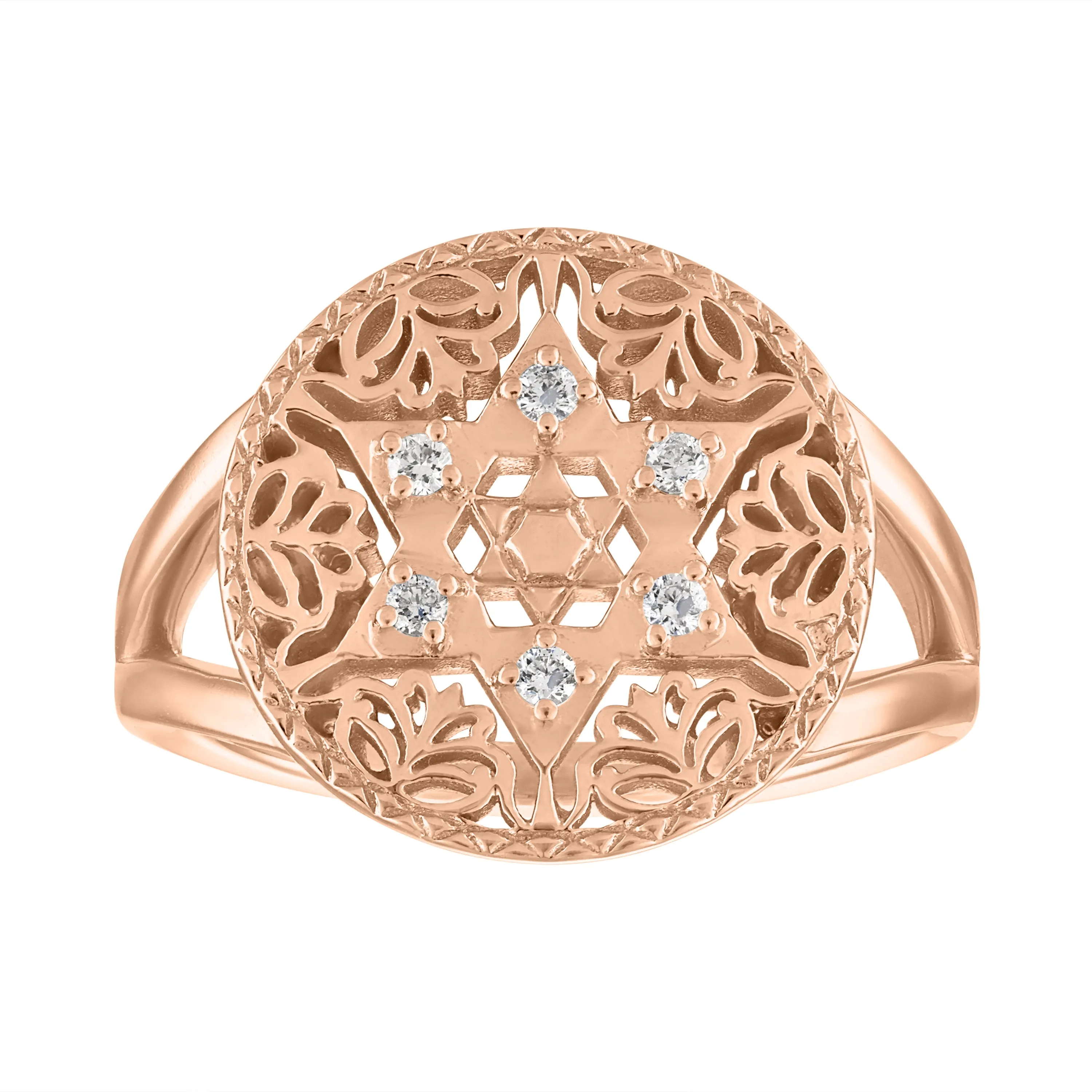 Hannah Star of David Statement Ring
