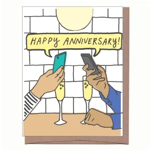 Happy Anniversary Texts Greeting Card