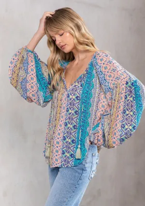 Hippie At Heart Volume Sleeve Blouse