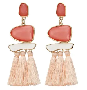 HOCOLE 2017 Brincos Women Brand Boho Drop Dangle Fringe Earring Vintage ethnic Statement Tassel earrings fashion jewelry Charms