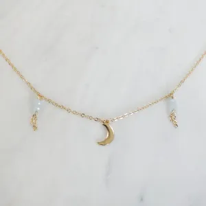Hollie Moon Charm Dangle Necklace