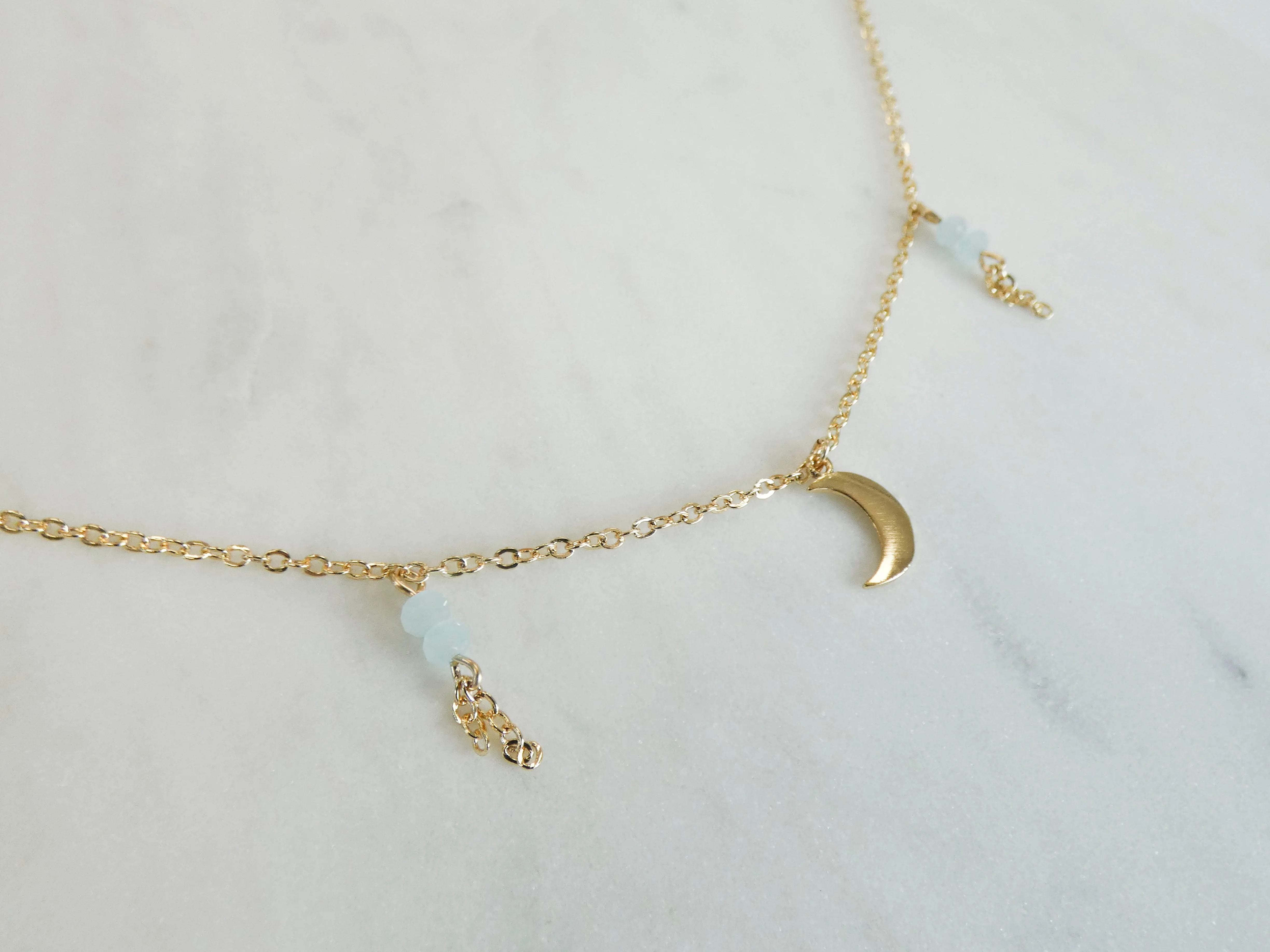 Hollie Moon Charm Dangle Necklace