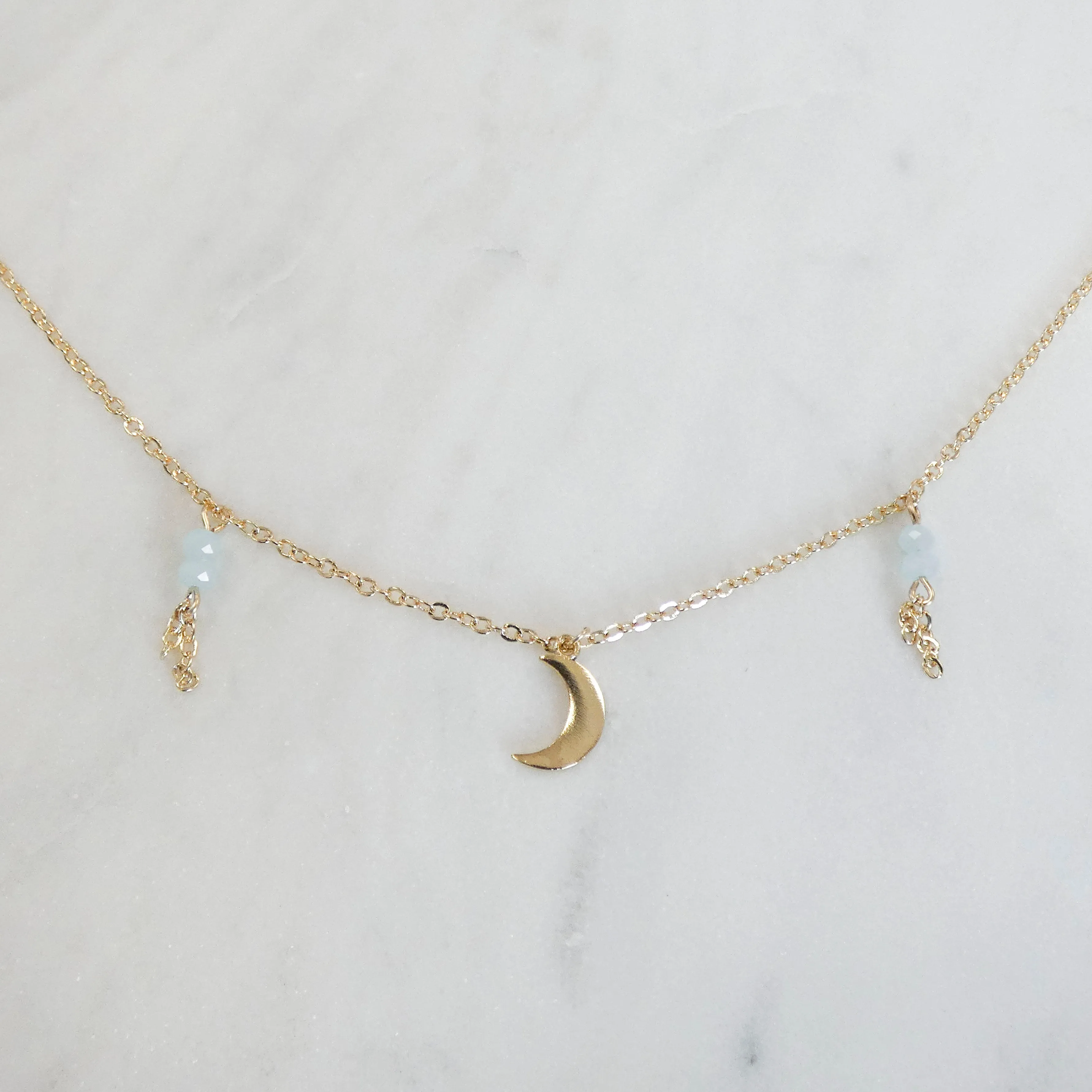 Hollie Moon Charm Dangle Necklace