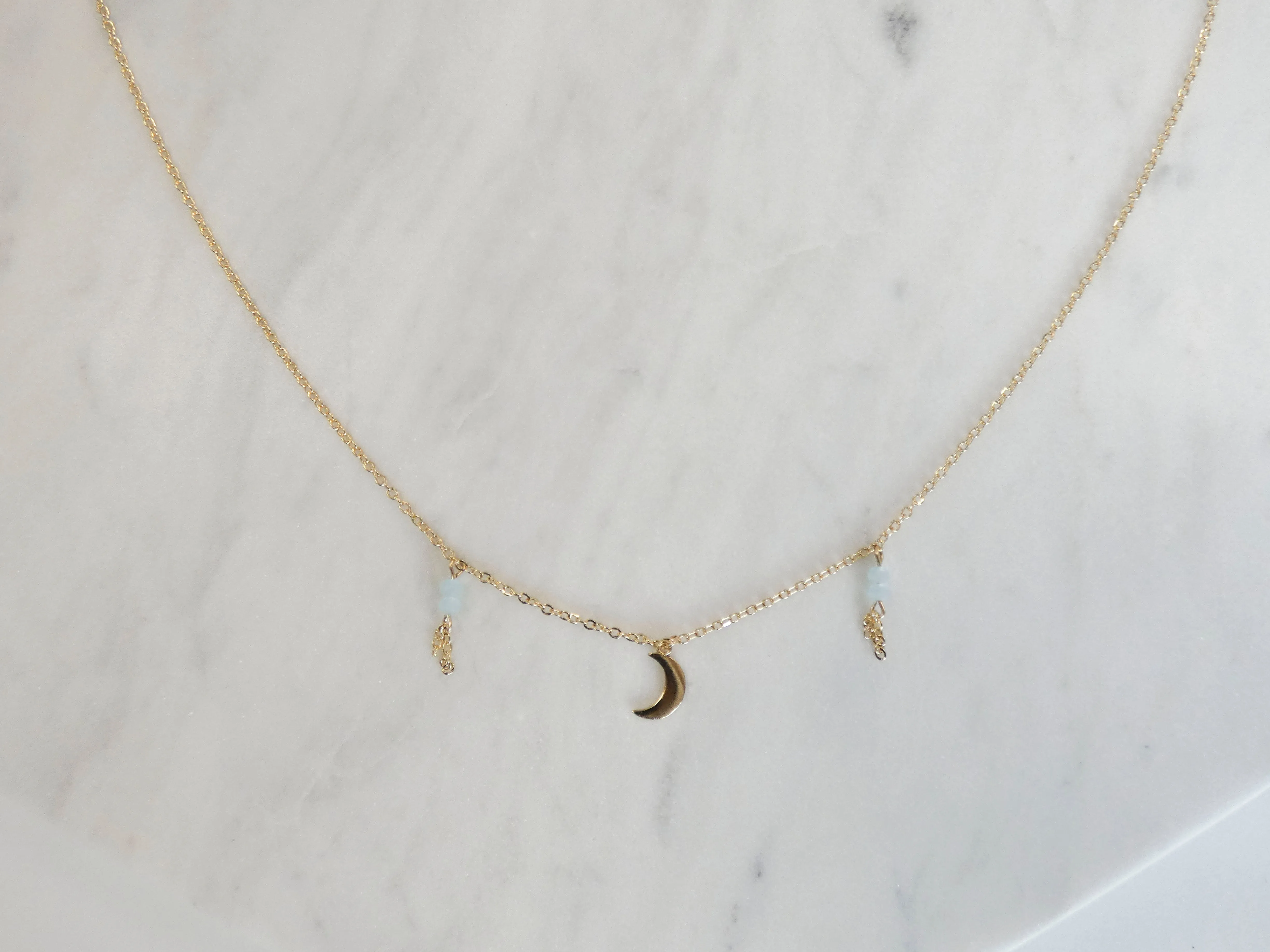 Hollie Moon Charm Dangle Necklace