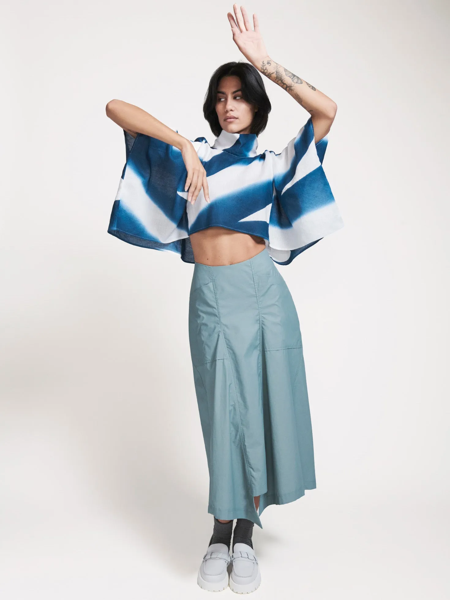 Horizontal Top Funnel Blue/White