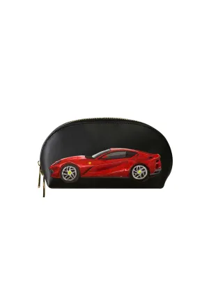 Horsepower Black Makeup Bag