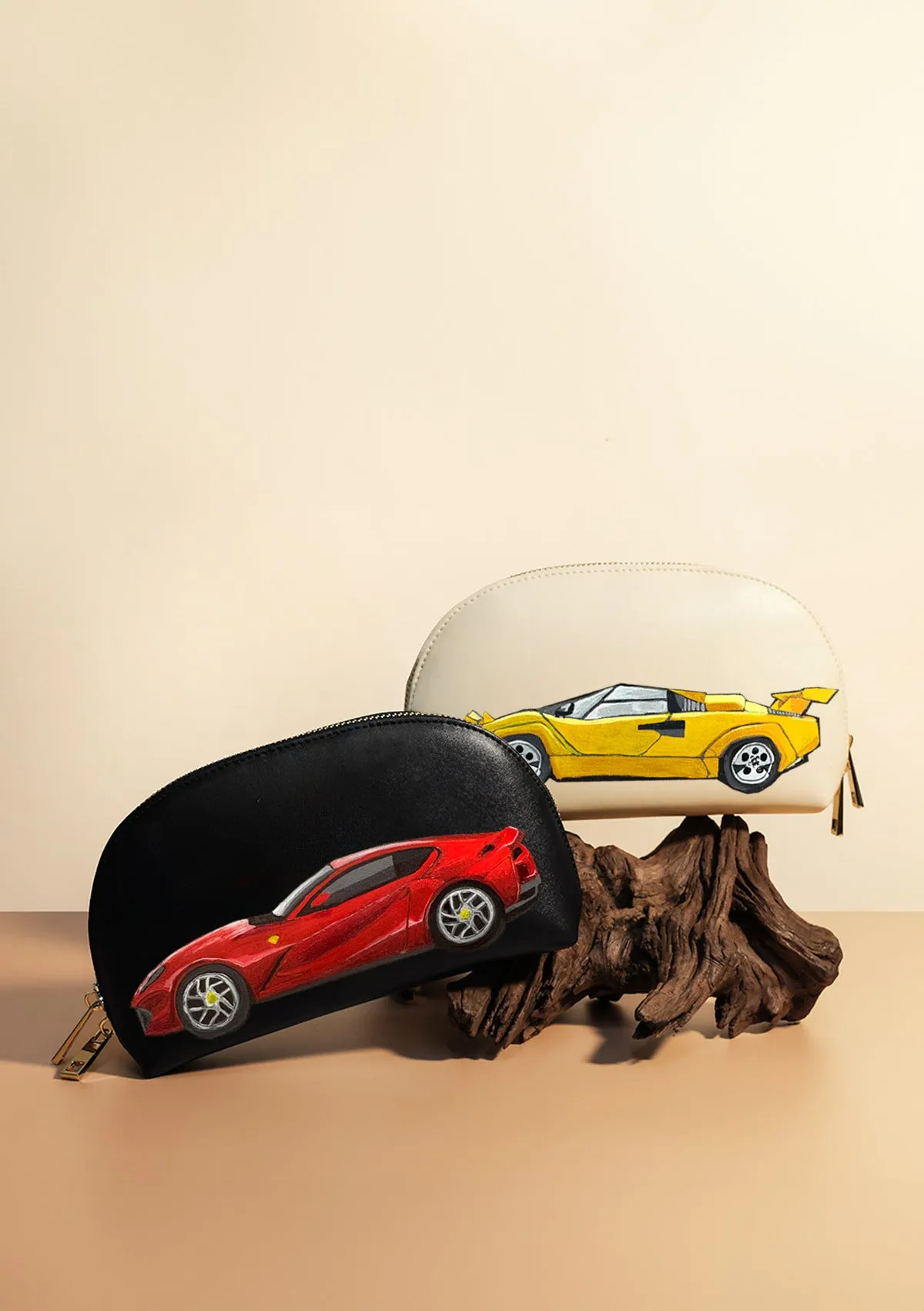 Horsepower Black Makeup Bag