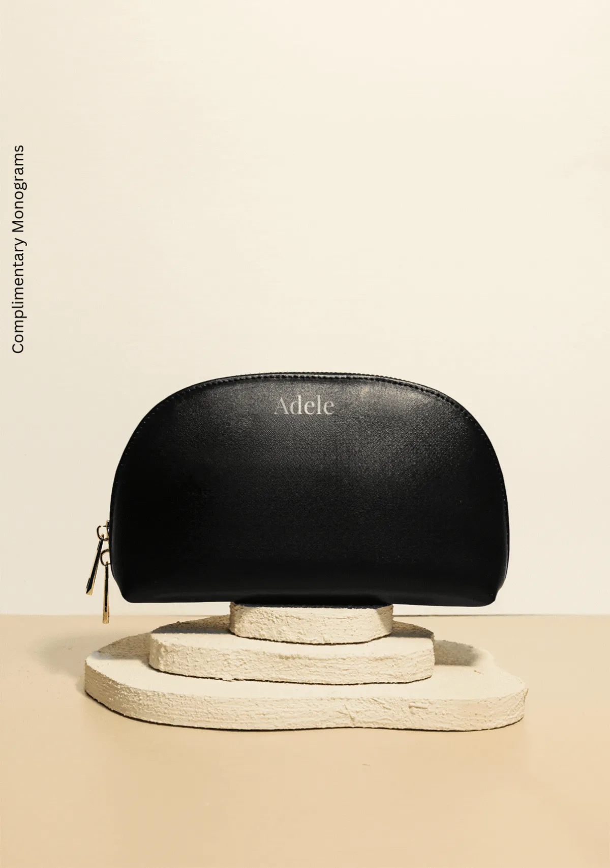 Horsepower Black Makeup Bag
