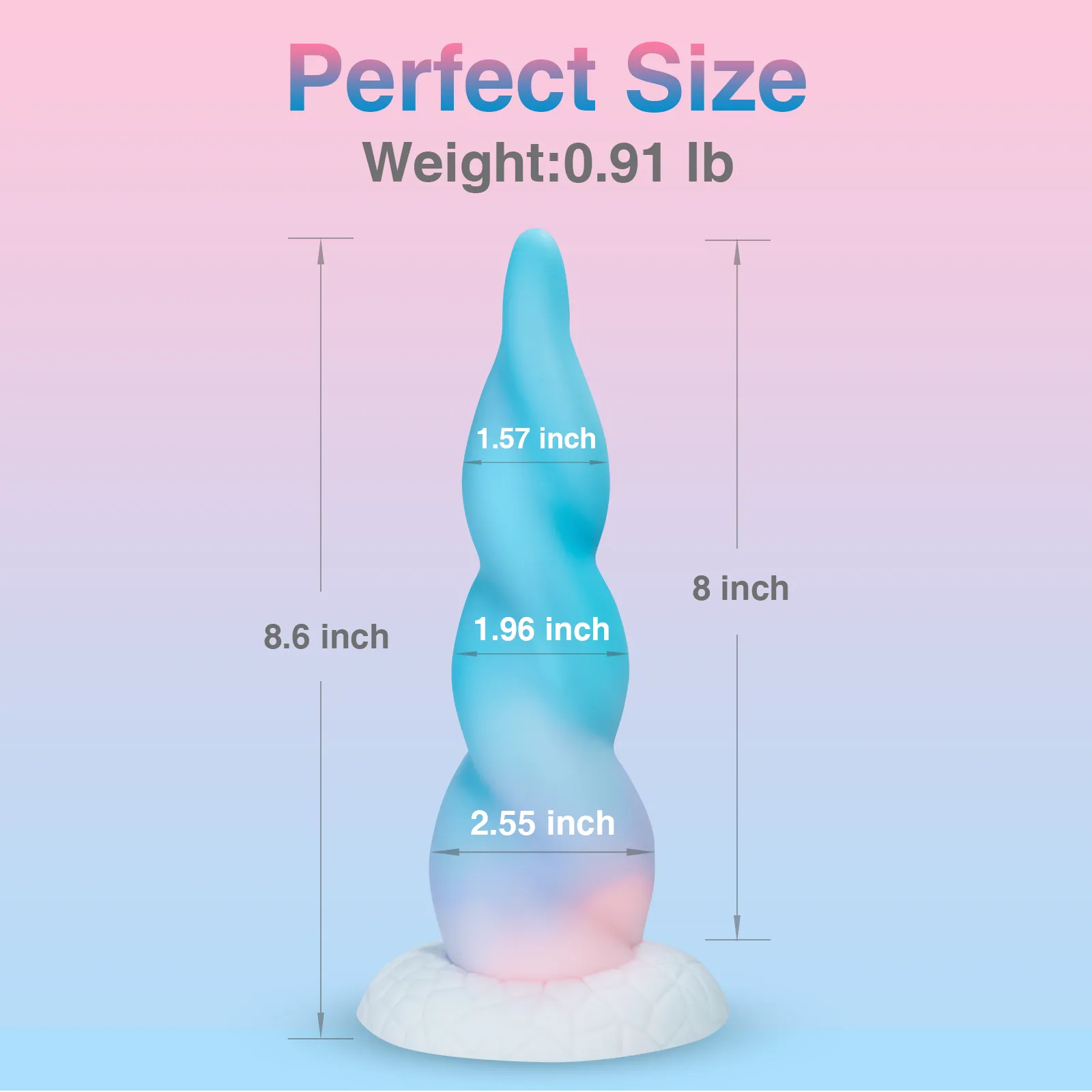 Huge Thick Monster Dildo for Women - 8.6 Inch