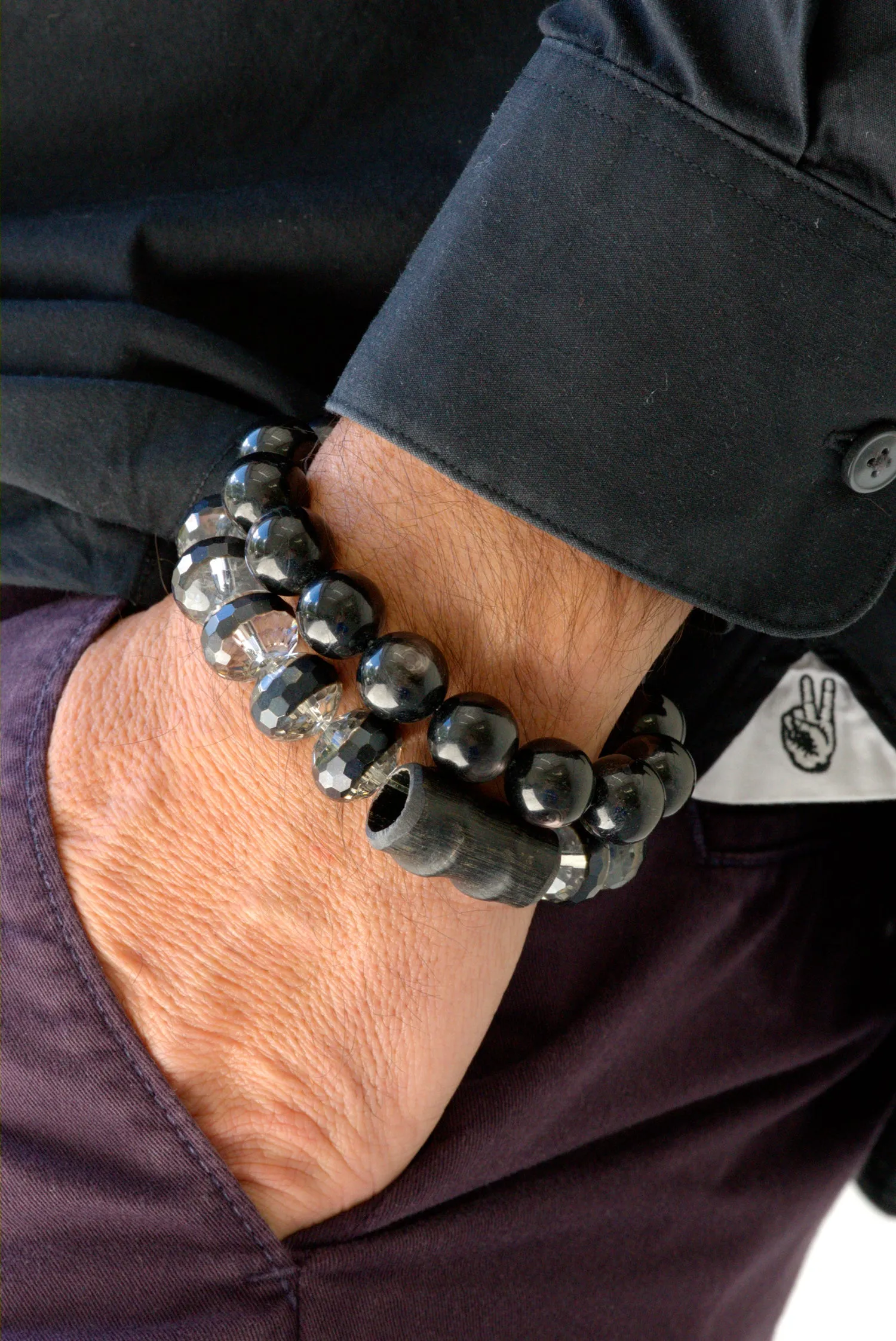 Hypersthene kimoyo bracelet