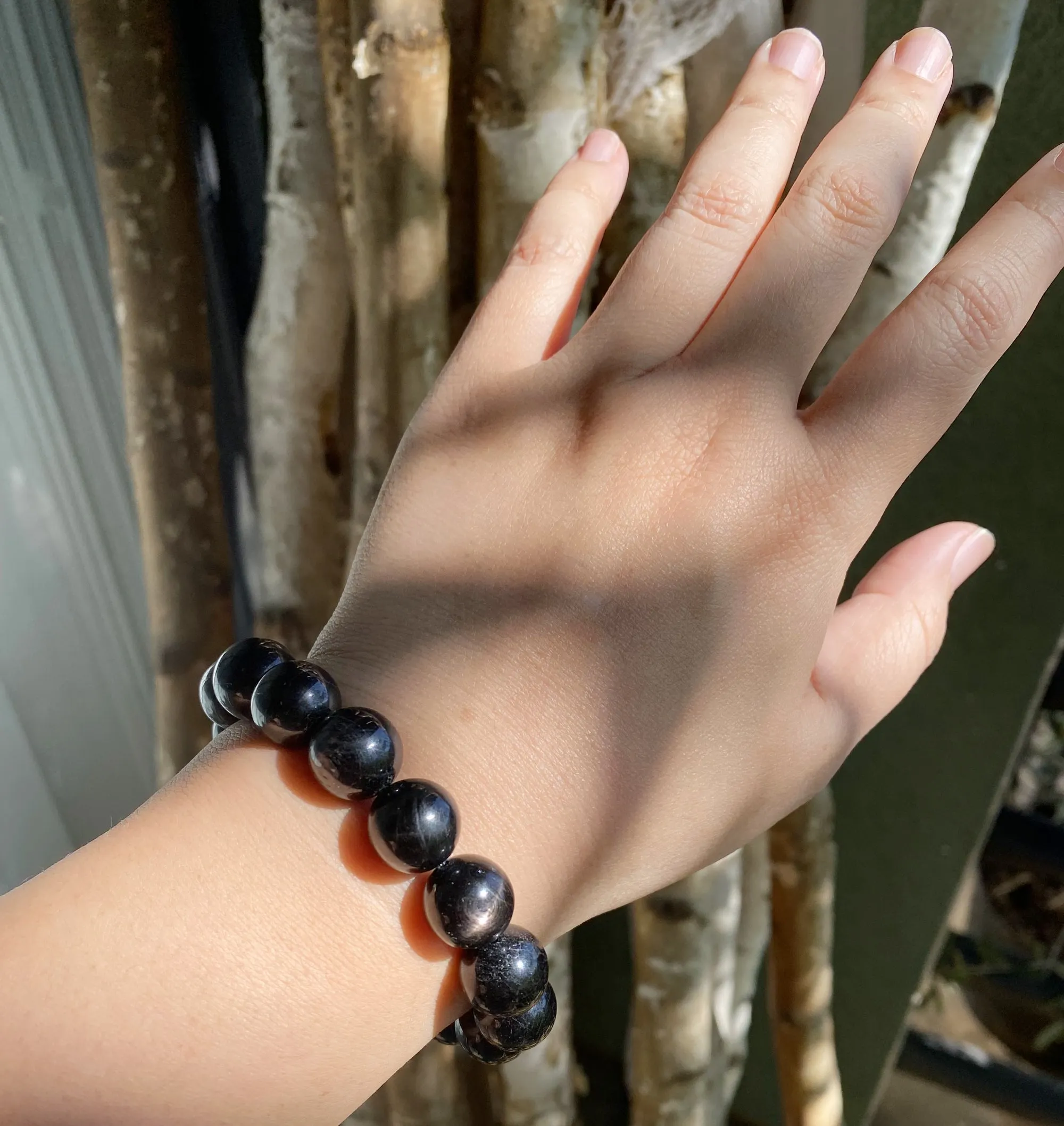 Hypersthene kimoyo bracelet