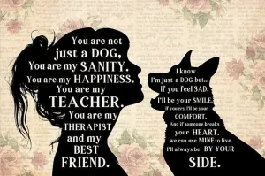 I am just a Dog - Unique Dog Lover Gift - Minimalist Decor Cute Vintage Style DIY Printable Art Unique Pet Dog AI Created Digital Art Poster
