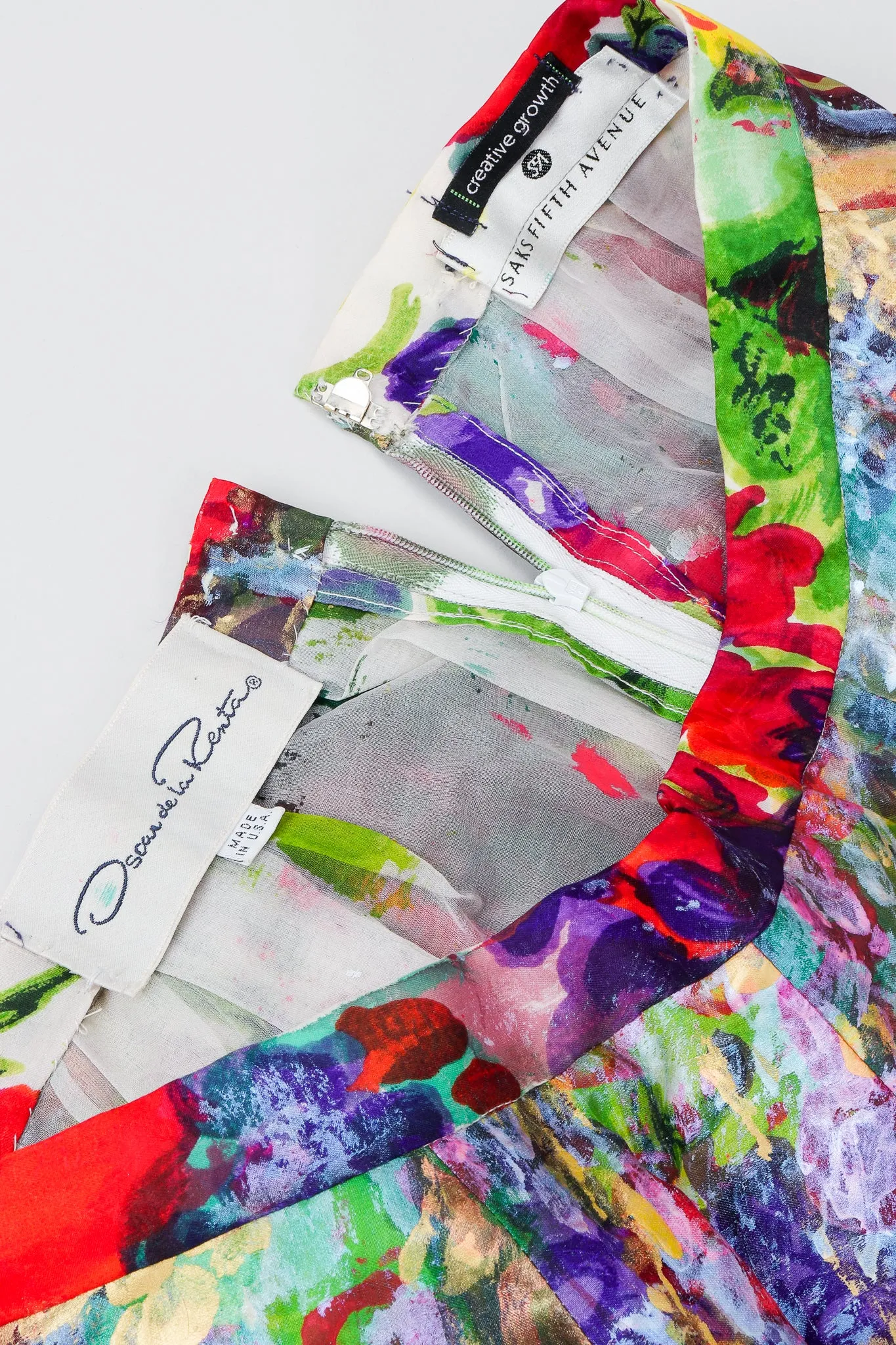 Impressionist Painted Midi Skirt
