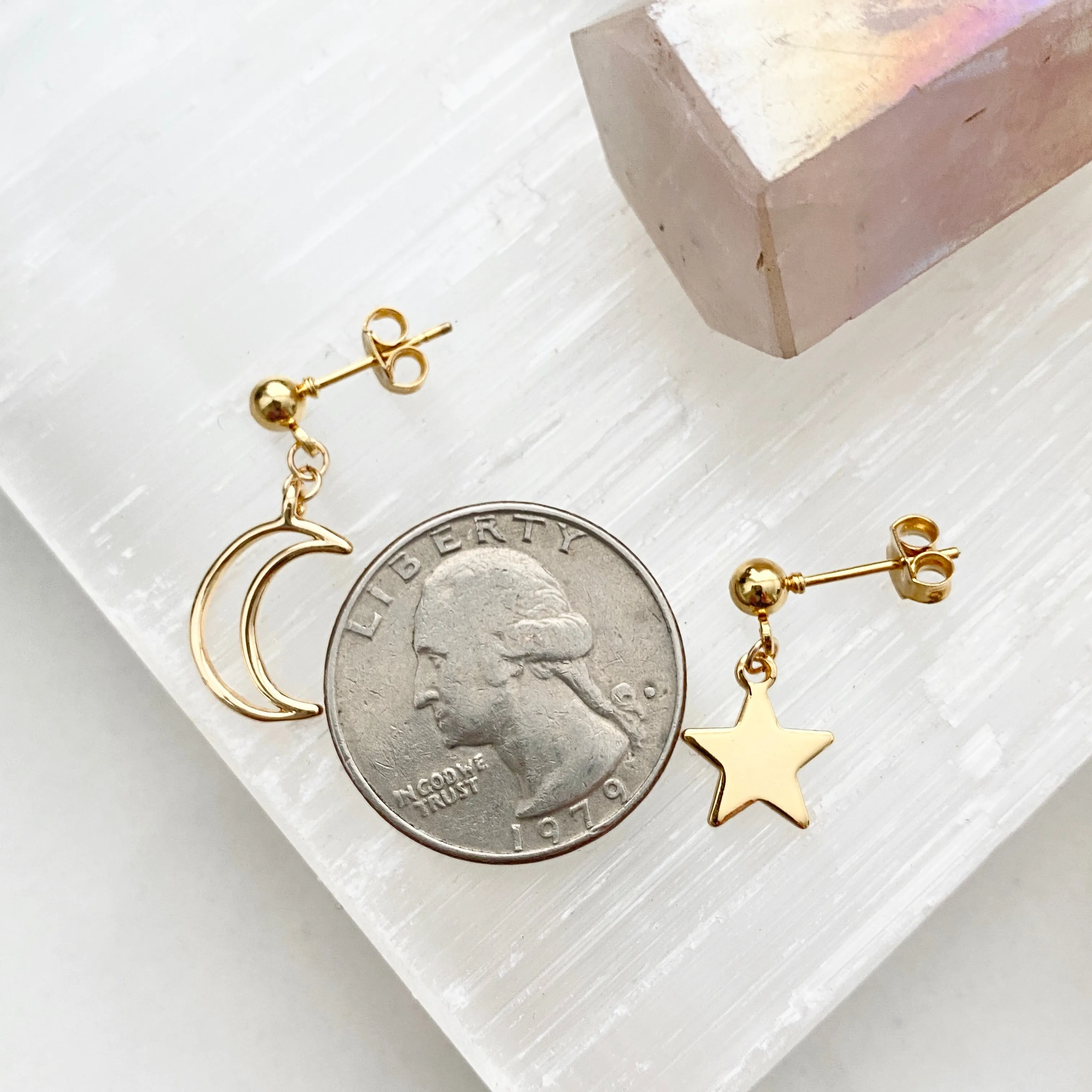 Jacelle Moon And Star Earrings