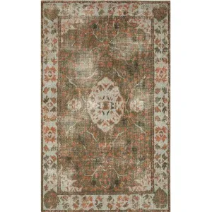 Jaipur Kai Rug - Kai Deep Green | Light Blue