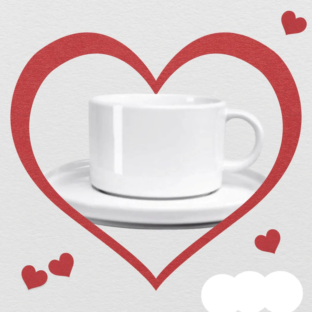 Jan Flat Stackable Cup & Saucer 250cm JH-000046