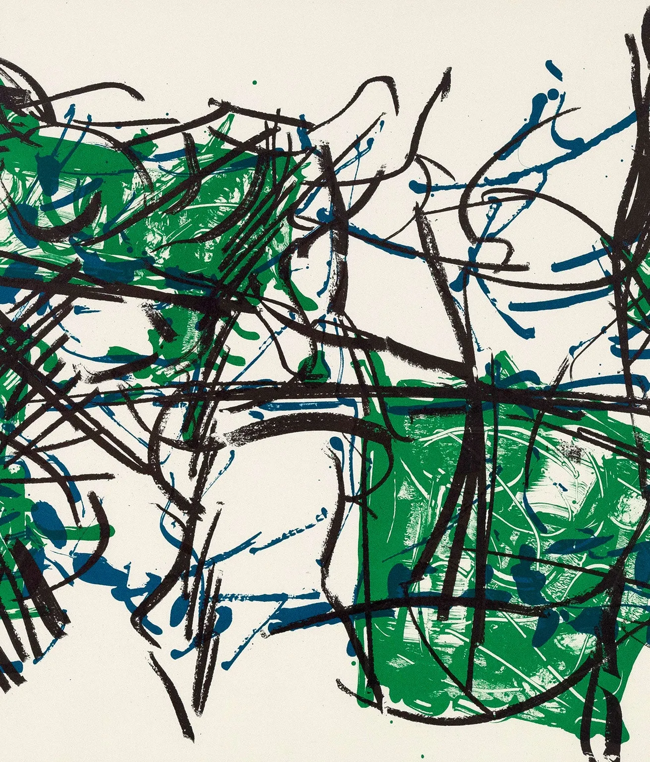 JEAN-PAUL RIOPELLE "ALBUM 67 NO. 2" LITHO, 1967