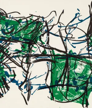 JEAN-PAUL RIOPELLE "ALBUM 67 NO. 2" LITHO, 1967