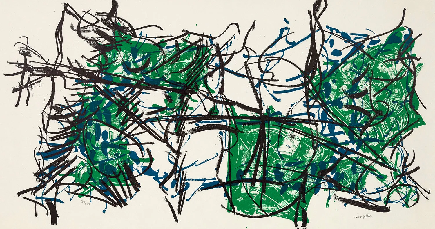 JEAN-PAUL RIOPELLE "ALBUM 67 NO. 2" LITHO, 1967
