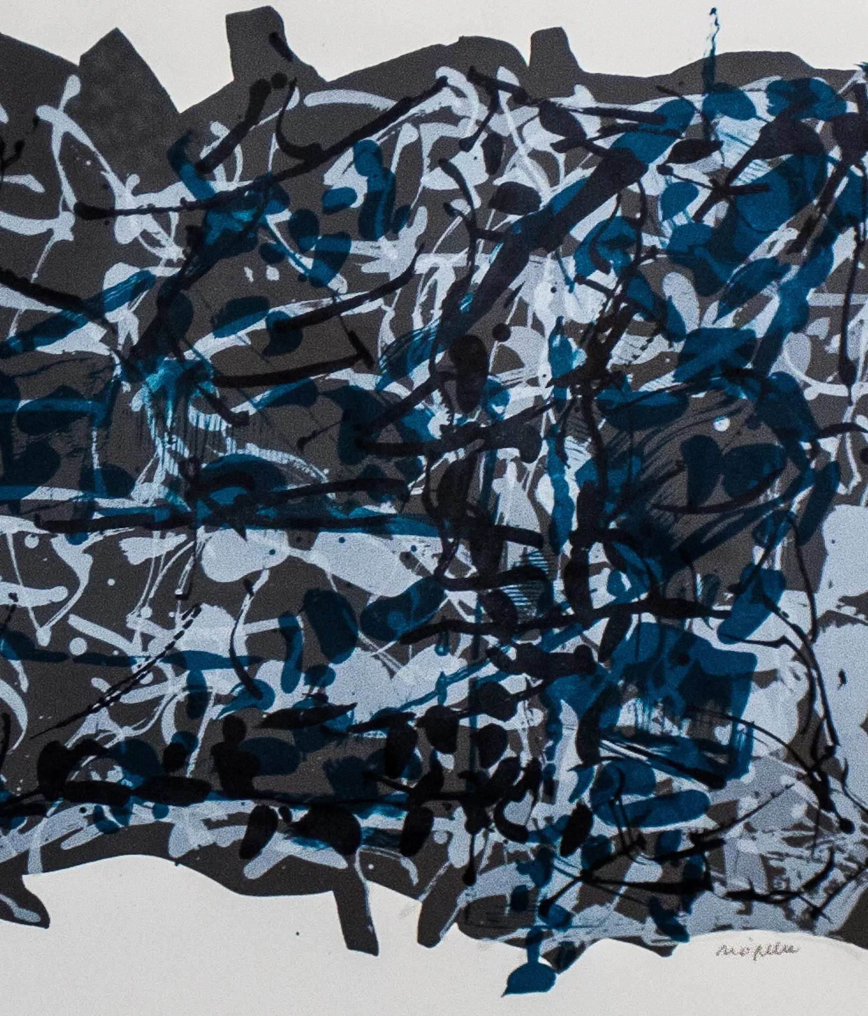 JEAN-PAUL RIOPELLE "LA HAIE" LITHO, 1967