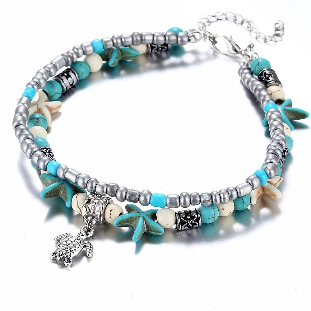 Jewellery Boho Handmade Shell Bead Anklet