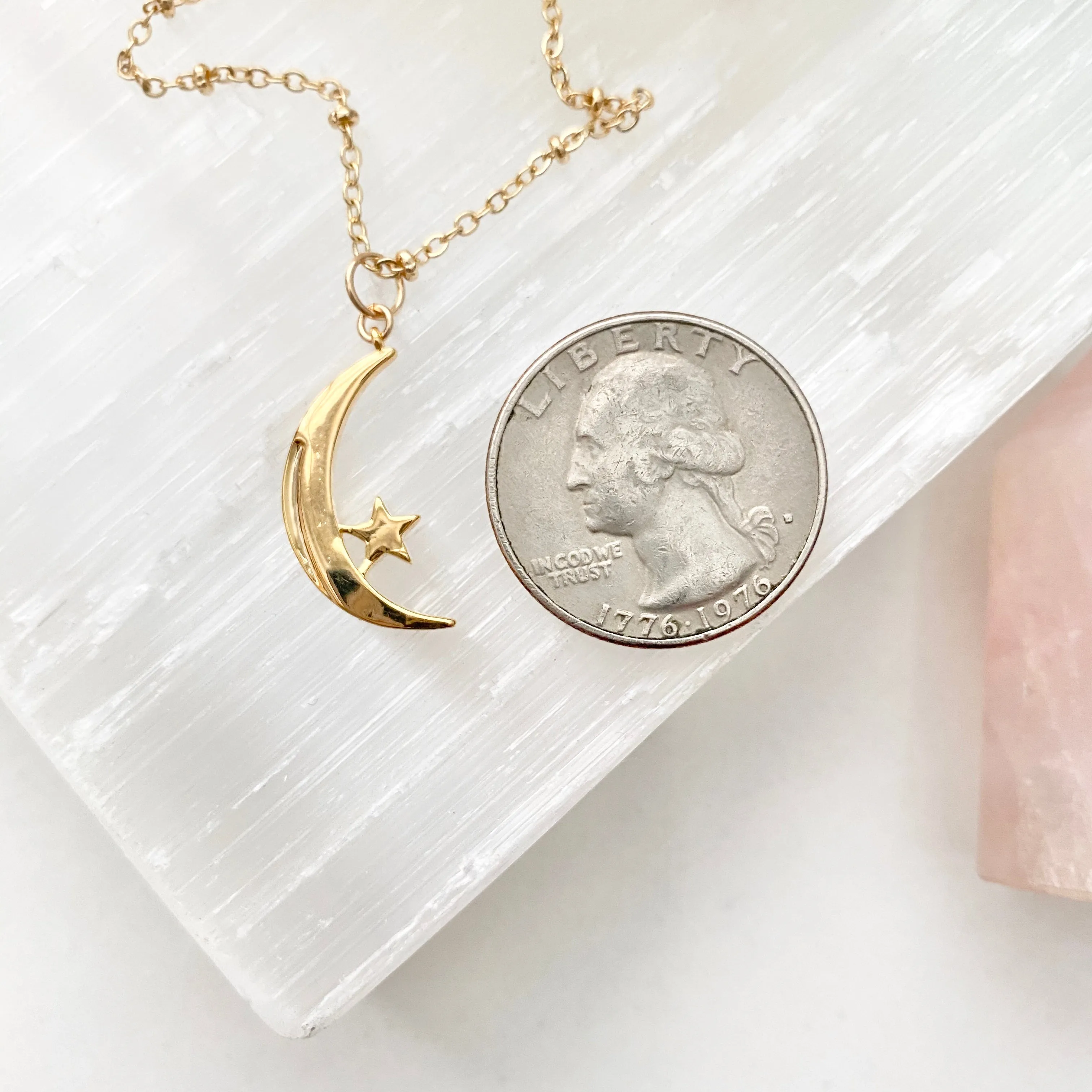 Jillian Crescent Moon Necklace