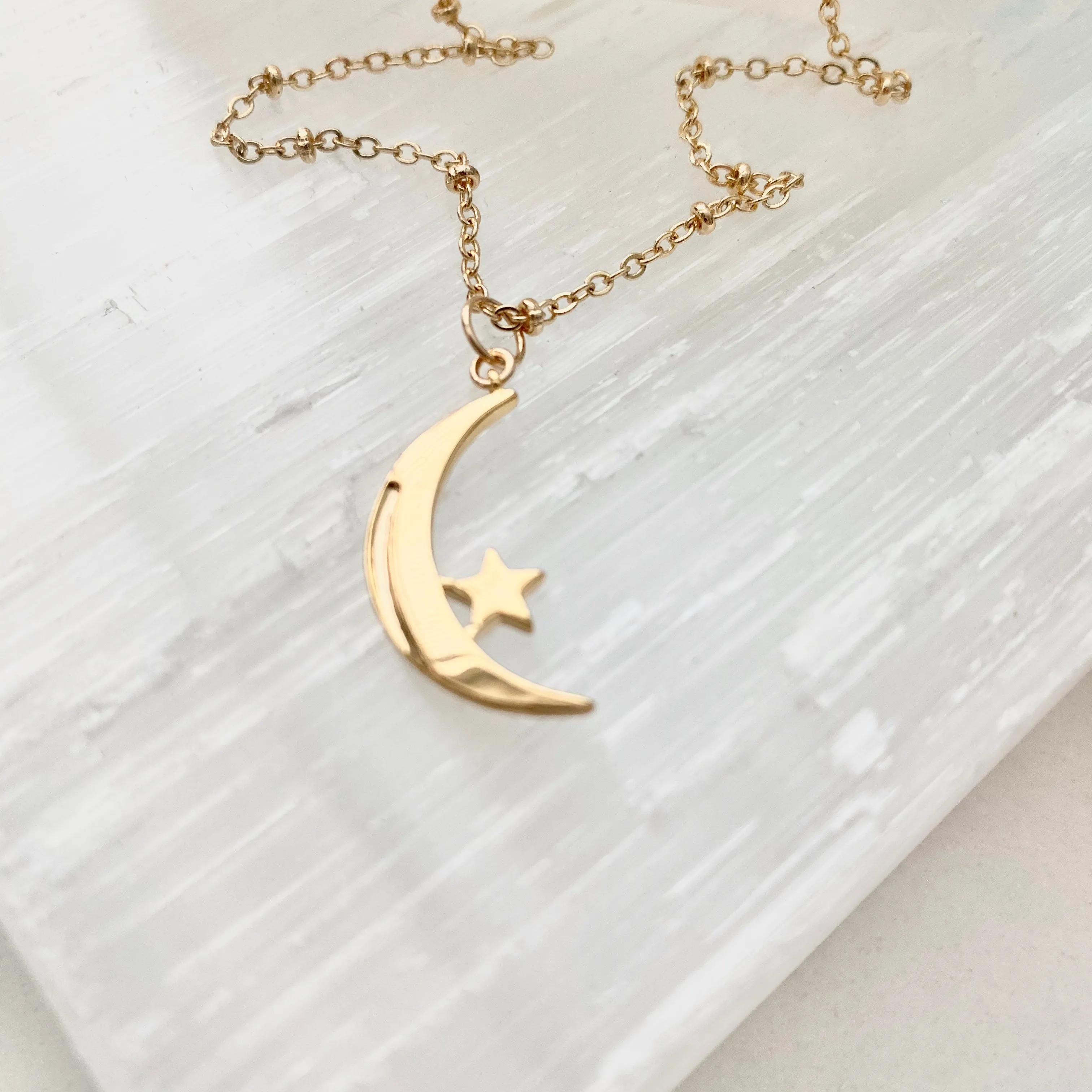 Jillian Crescent Moon Necklace