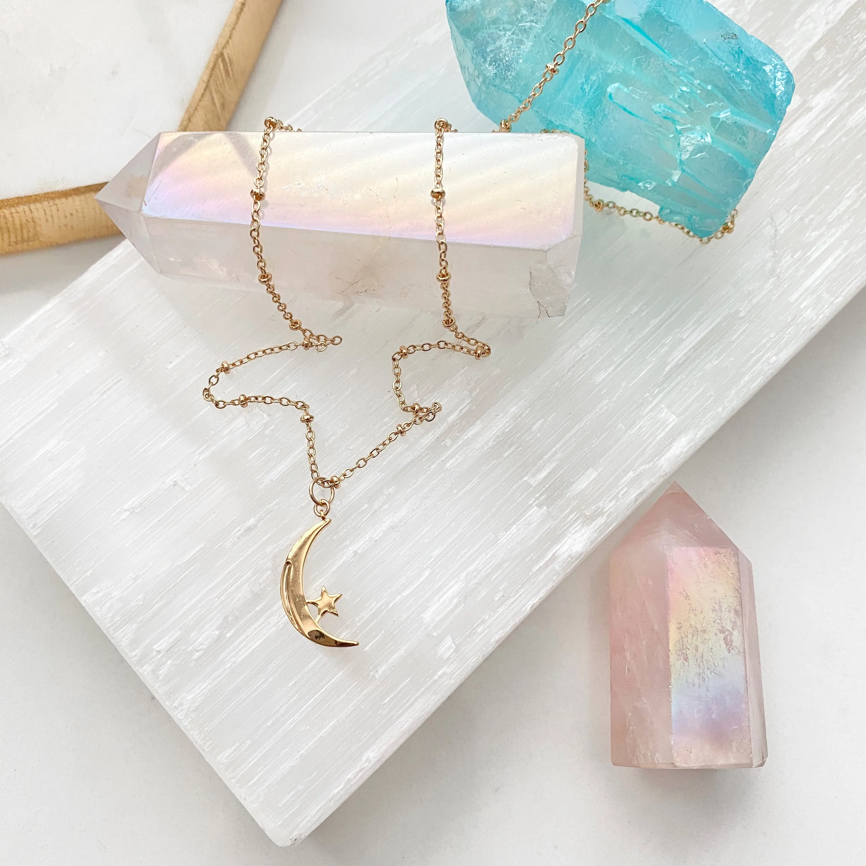 Jillian Crescent Moon Necklace