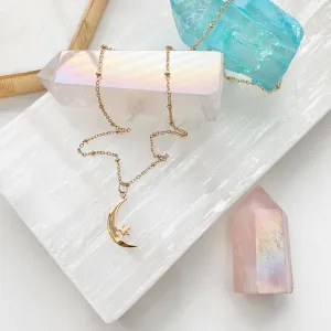 Jillian Crescent Moon Necklace