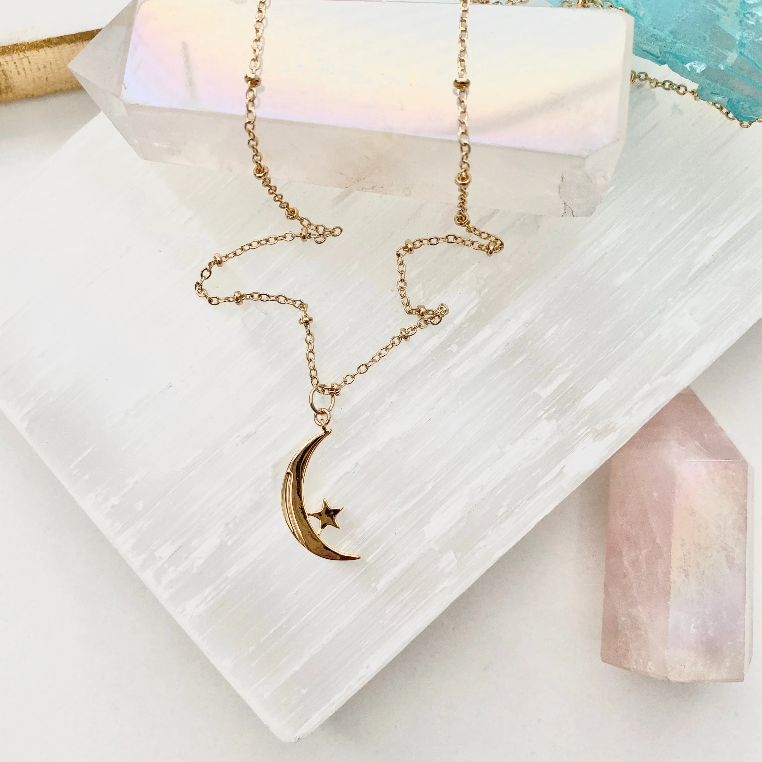 Jillian Crescent Moon Necklace