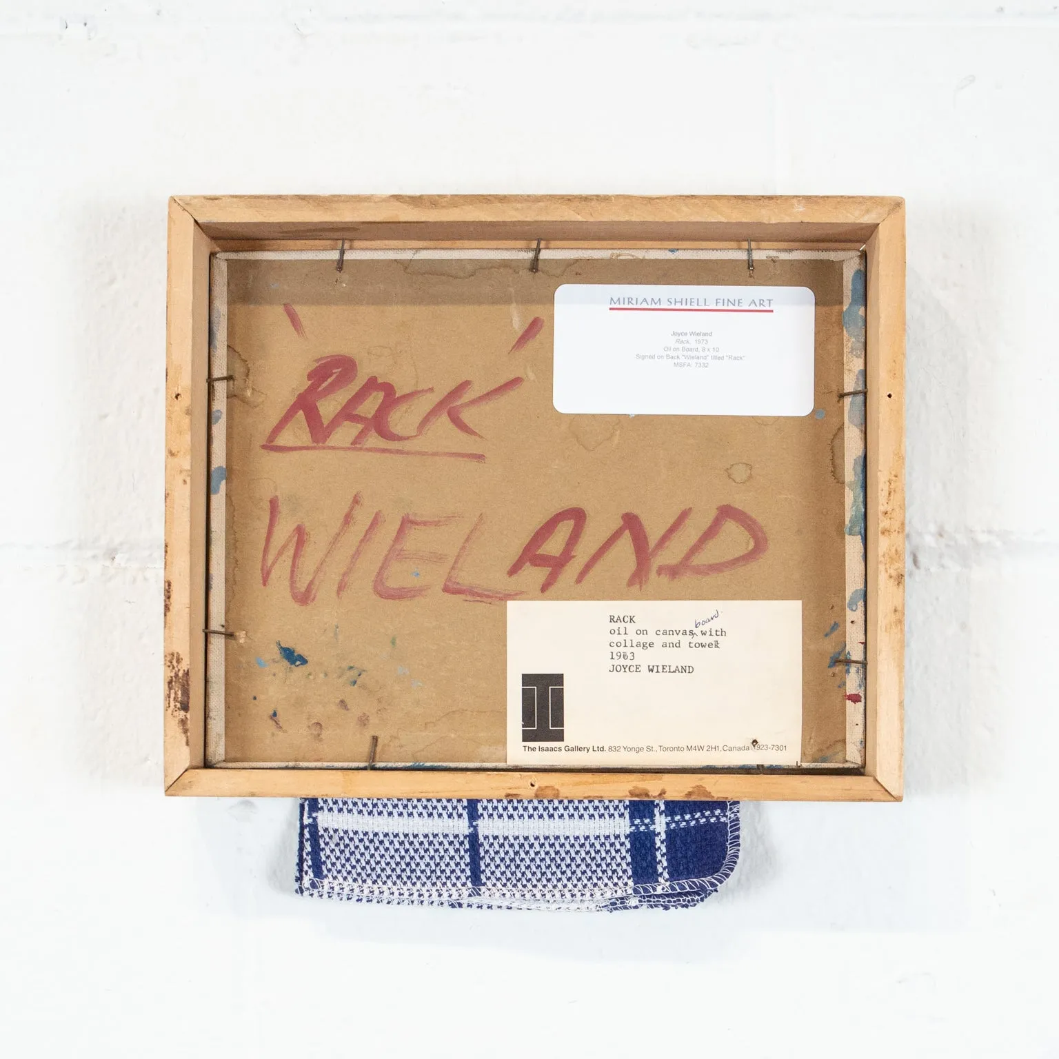 JOYCE WIELAND "RACK", 1972