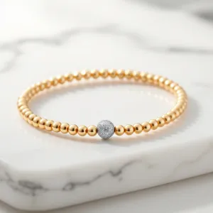 KATIE | Stretchy Ring with Anti-tarnish Gold Filled beads