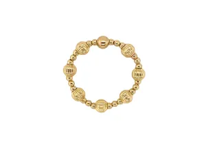 KENNA | Stretchy Ring with Anti-tarnish Gold Filled beads